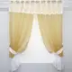 Кухонный комплект, (270х170см.) шторки с ламбрекеном и подхватами. Цвет золотистый с белым. Код 085к 52-0408