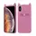 Силиконовый чехол для iPhone XS / X - 3D Cat (Кот с усами), Розовый