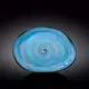 Блюдо камень Wilmax Spiral Blue WL-669642-A 33х24.5 см