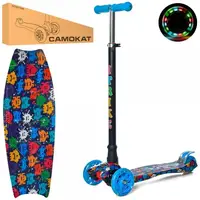 Самокат I-Trike Maxi JR3-055-3-WP28 78-87 см блакитний
