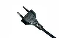 AC силовий кабель 100-240v ∞ C7/C8 2pin (2a) (1.2m) (B class) 1 день гар.