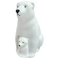 Фигура новогодняя Медведь 19429 25 см белая