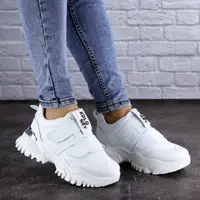 Сникеры женские Fashion Basey 2111 41 размер 25 см Белый
