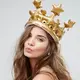 Надувная корона, 23х15 см серебро IMP_83_SILVER