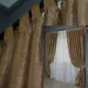 Комплект (2шт. 1,5х2,5м.) готовых штор из ткани "Софт" на петлях. Цвет коричневый. Код 095ш 36-0001