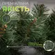 Хвойная гирлянда 2.8 м зеленая ветки елки ПВХ