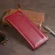 Горизонтальный тонкий кошелек из кожи женский ST Leather 19326 Бордовый