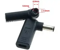 Перехідник PD (Power Delivery) тригер 18-20v Type-C (female) (max 5a, 100w) на 6.0x3.7mm (+pin) з USB Type-C (Female) Power Delivery PD тригер (A class) 1 день гар.