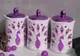Набор банок для сыпучих Frico FRU-883-Violet 6 предметов фиолетовый