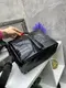 Натуральная кожа. Черный – два отделения на молнии - качественный клатч-чемоданчик - кроко принт (0549-3)