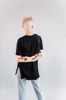 Стильна футболка CR-0026-BLK