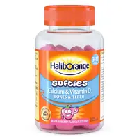 Витамины и минералы Haliborange Calcium &amp; Vitamin D Bones &amp; Teeth, 60 желеек Клубника