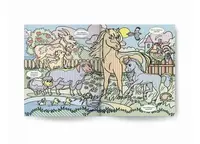 Книга "Водяна розмальовка Віммельбух: Тварини на фермі" (укр)