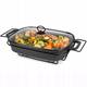 Мармит керамический Kamille KM6428 43х21.5х11 см 2.5 л черный
