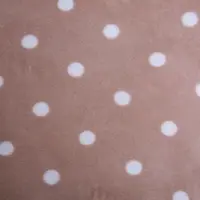 Тканина махрова Велсофт 140 см 280 г/м2 для халатів, піжам, пледів і покривал супер м'яка горошок