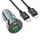 Адаптер автомобильный HOCO Type-C to Lightning CableTransparent Discovery Edition dual port Z47A |1USB/1Type-C, QC/PD, 30W/3A|