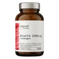 Витамины и минералы OstroVit Pharma Biotin 2500 mcg, 360 пастилок Клубника