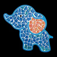 Набор для стеклянной мозаики Mosaaro Слоник (MA7000)