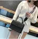 Женская черная сумка клатч с заклепками код 3-440