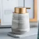 Дозатор керамический для жидкого мыла, моющих средств Bathlux 400 мл, для ванной и кухни Серый