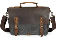 Портфель текстильный Vintage 20063 Cерый