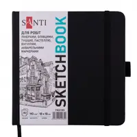 Блокнот для записей Santi Sketchbook 743193 80 листов черный