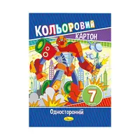 Набор цветного картона А4 КК-А4-7 односторонний 7 листов