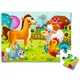 Мягкие пазлы "Ферма" A4 Vladi Toys VT1102-23, 24 эл