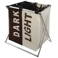 Корзина для белья Stenson Light&Dark R-82579 61х35х57 см