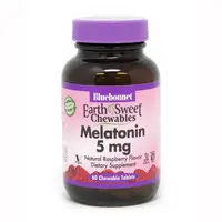 Натуральная добавка Bluebonnet Earth Sweet Chewables Melatonin 5 mg, 60 жевательных таблеток