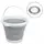 Ведро 10 литров туристическое складное Collapsible Bucket Серый