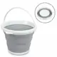 Ведро 10 литров туристическое складное Collapsible Bucket Серый