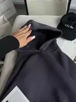 Тепле худі на флісі AO731 Сіре Oversize S-L