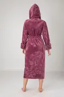 Турецький Махровий Халат Жіночий Nusa 8655 Фуксія