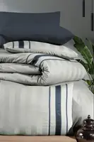Сімейна Постільна Білизна First Choice  Artwel Silver Делюкс Сатин 160х220см (2 шт)