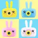 Фотоаппарат детский цифровой XoKo Rabbit KVR-010 9x6x14 см