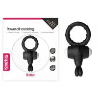 Эрекционное кольцо Power Clit Cockring, Black