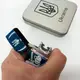 Дуговая электроимпульсная зажигалка USB Украина (металлическая коробка) HL-449. Цвет: синий