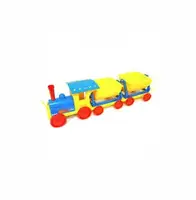 Поезд-конструктор Doloni Toys 013118-1 голубой