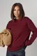 Жіночий лонгслів з орнаментом Loewe - бордо цвет, ONE SIZE