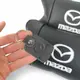 Набор кожаных подушек Mazda с вышивкой логотипа + подарок – кожаный брелок