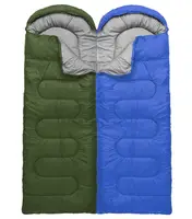 Спальний мішок зимовий (спальник) ковдра з капюшоном E-Tac Winter Blue