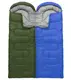 Спальный мешок зимний (спальник) одеяло с капюшоном E-Tac Winter Blue Справа (R)