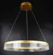 Люстра светодиодная подвесная LED светильник для квартиры на потолок лэд 26821 Золото 40-140х40х40 см.
