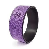 Колесо Dobetters Yoga DBT-Y1 Purple + Black для йоги та фітнесу стретчинг ролик йога-кільце 32*13 см