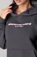 Тепле худі з написом alexanderwang - темно-сірий цвет, L