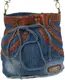Джинсовая сумка женская Fashion jeans bag синяя