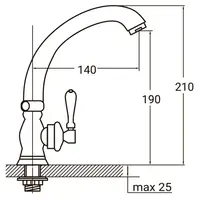 Змішувач PL ½" монокран на гайці (КРАТНО 2шт) AQUATICA PL-1G156C (9777600)