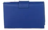 Шкіряний клатч Genuine Leather  синій
