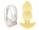Анальная пробка с вибрацией Vibrating Mini Butt Plug Yellow